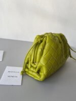 Fake Bottega Veneta Mini Pouch with Strap Kiwi - Image 6
