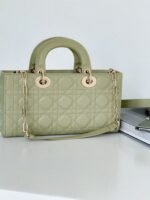Dior Lady D-Joy Medium Bag Knockoff in Ethereal Green Cannage Lambskin - Image 2