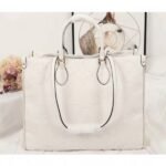 Louis Vuitton Monogram Empreinte Giant Onthego GM Tote In Cream