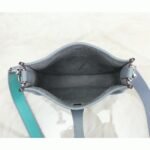 Blue Lin Color Fake Hermes Evelyne II TPM Compact Bag - Image 6
