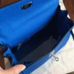 Blue Clemence Replica Hermes Kelly 25cm Chic Tote - Image 8