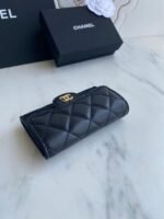 Chanel Classic Leather Wallet In Black - Image 5