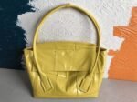Top Quality Fake Bottega Veneta Arco Medium Bag In Yellow Intrecciato Leather - Image 5