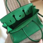 Bamboo Tone Knockoff Hermes Birkin 30cm Purse - Image 7