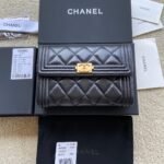 Chanel boy long wallet