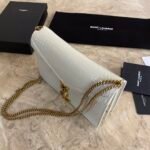 CASSANDRA MONOGRAM CLASP BAG IN CROCODILE EMBOSSED SHINY LEATHER - Image 6