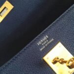 Sapphire Clemence Replica Hermes Kelly Retourne 32cm Deluxe Handbag - Image 7