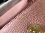 Knockoff Hermes Lindy 30cm bag in pink color - Image 3