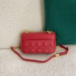 Dior Caro Small Bag Faux in Red - Image 9