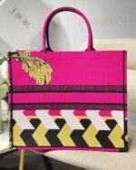 Dior Large Book Tote Bag Imitation in Toile de Jouy Zoom Pop Embroidery - Image 5