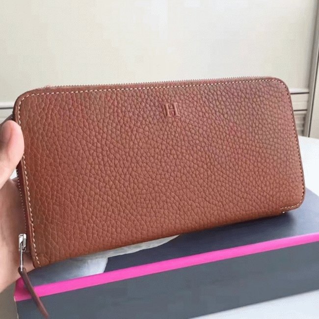 9A6DD2A3-8633-E5F1-D3D9-B15F38DB8380.jpg Brown Luxury Replica Hermes Wallet Azap Zipped - Image 1