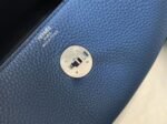Copy Hermes Lindy 30cm bag in blue agate shade - Image 4
