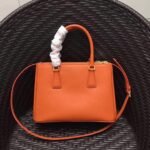 Orange Prada Galleria Medium Bag Knockoff - Image 7