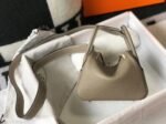 Luxury replica Hermes Lindy Mini handbag in tourterelle shade - Image 8