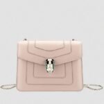 Fake Bvlgari Serpenti Forever Small Crossbody Bag Beige Leather