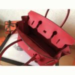 Red Luxury Knockoff Hermes Birkin 30cm Purse - Image 8