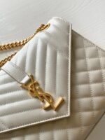 Replica Saint Laurent Envelope Medium Bag White - Image 2