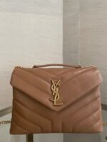 Replica Saint Laurent LouLou Small Chain Bag Brown - Image 4