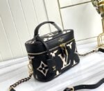 Louis Vuitton Bicolor Monogram Empreinte Vanity PM Bag In Black And Beige - Image 2