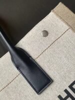 RIVE GAUCHE LARGE TOTE BAG IN PRINTED CANVAS AND LEATHER - Image 6