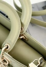 Dior Lady D-Joy Medium Bag Knockoff in Ethereal Green Cannage Lambskin - Image 4