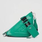 Prada Triangle Shoulder Bag Knockoff in Green