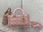 Dior Lady D-Joy Medium Bag Replica in Peony Pink - Image 10