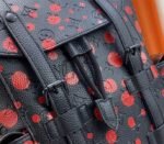 Louis Vuitton X YK Christopher Backpack In Red Infinity Dots - Image 8