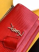 SUNSET MEDIUM CHAIN BAG IN SMOOTH LEATHER - Image 8