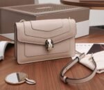 Replica Bvlgari Serpenti Forever Small Cross-body Bag Beige Calfskin - Image 2