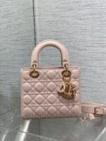 Dior Small Lady Dior Bag Fake in Pink - Image 2
