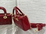 Dior Lady D-Joy Small Bag Imitation in Red - Image 7