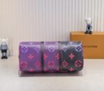 LV Spring 2022 Keepall 45 Travel Bag In Midnight Fuchsia - Image 4