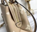 Louis Vuitton Bicolor Monogram Empreinte Leather Petit Palais Handbag In Tourterelle Gray And Cream - Image 8