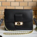 Louis Vuitton Dauphine Lugano MM Bag In Black