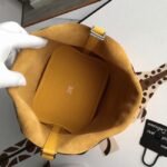 Yellow knockoff Hermes Picotin Lock 22cm handbag with braided handles - Image 8