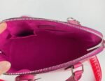 Louis Vuitton Epi Leather Alma PM Handbag In Pondichery Pink With Jacquard Strap - Image 4