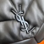 Saint Laurent Puffer Medium Chain Bag All Black Lambskin - Image 6