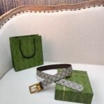 Square G reversible leather belt - Image 5