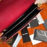 Replica Saint Laurent Cassandra Medium Chain Bag Red - Image 6