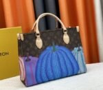 Louis Vuitton X YK Monogram Canvas Onthego MM Tote In Pumpkin - Image 3