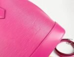 Louis Vuitton Epi Leather Alma PM Handbag In Pondichery Pink With Jacquard Strap - Image 6