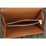 Brown fake designer Hermes Kelly Longue wallet - Image 4