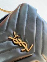 Replica Designer Saint Laurent LouLou Small Chain Bag Black - Image 9