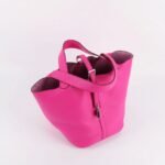 Rose red fake Hermes Picotin Lock handbag - Image 4