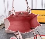 Louis Vuitton Monogram Empreinte Leather Onthego MM Bag In Pink - Image 6