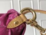 Louis Vuitton Pink Monogram Denim Pleaty - Image 4