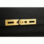 Black Calf Leather Replica Top Hermes Kelly Depeche 38cm Professional Briefcase - Image 2