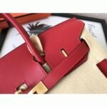 Red Luxury Knockoff Hermes Birkin 30cm Purse - Image 3