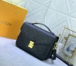 LV Monogram Empreinte Leather Metis In Black M41487 - Image 2